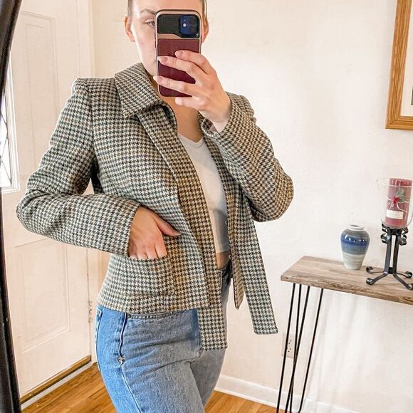 Walter Plaid Blazer Jacket Herringbone Tweed - Picture 5 of 14